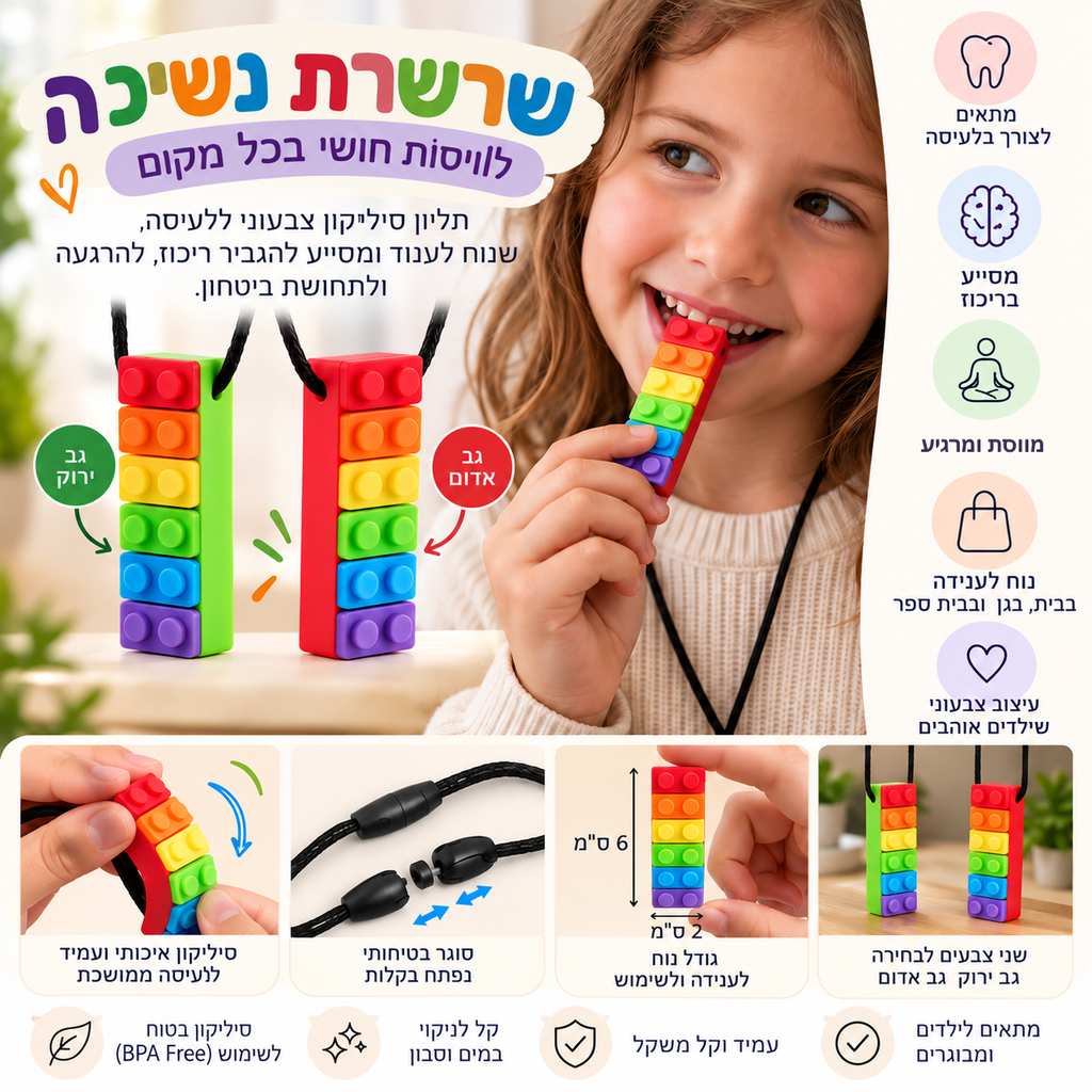 שרשרת נשיכה לוויסות חושי